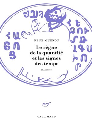 cover image of Le règne de la quantité et les signes des temps